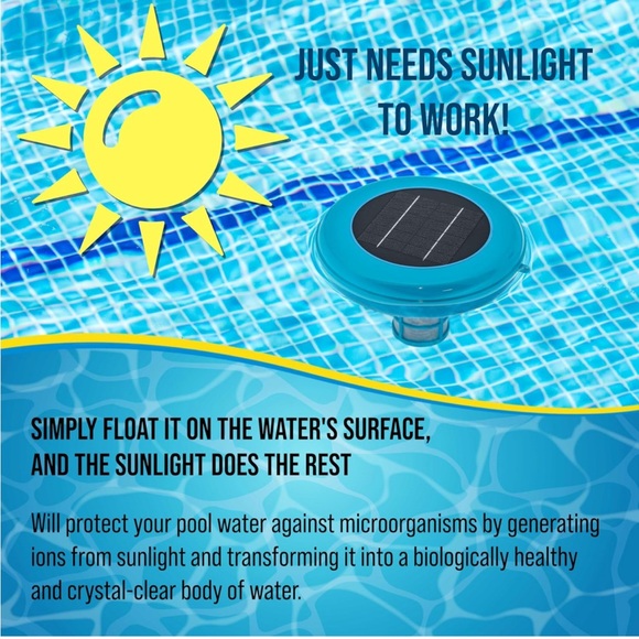 U.S. Pool Supply Solar Pool Ionizer Cleaner & Purifier Chlorine-Free Sun๐Shock - Picture 5 of 8